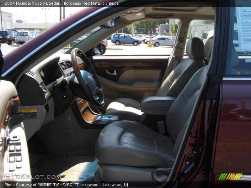 Bordeaux Red Metallic / Beige 2004 Hyundai XG350 L Sedan