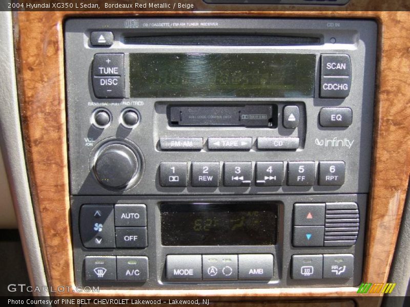 Bordeaux Red Metallic / Beige 2004 Hyundai XG350 L Sedan