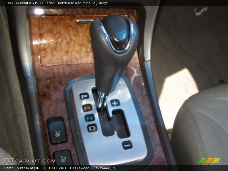 Bordeaux Red Metallic / Beige 2004 Hyundai XG350 L Sedan