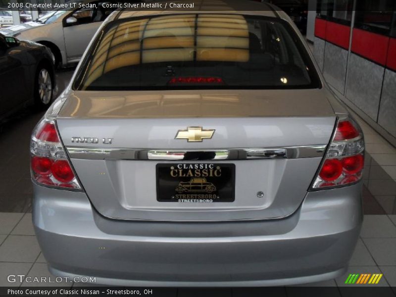 Cosmic Silver Metallic / Charcoal 2008 Chevrolet Aveo LT Sedan