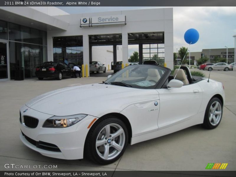 Alpine White / Beige 2011 BMW Z4 sDrive30i Roadster