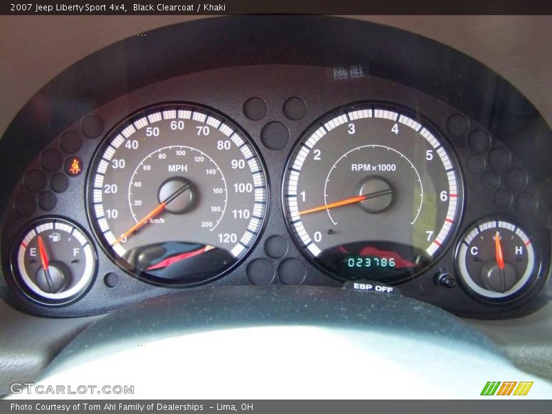 Black Clearcoat / Khaki 2007 Jeep Liberty Sport 4x4