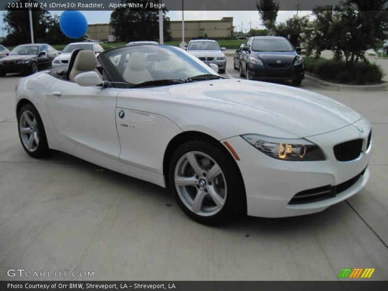 Alpine White / Beige 2011 BMW Z4 sDrive30i Roadster