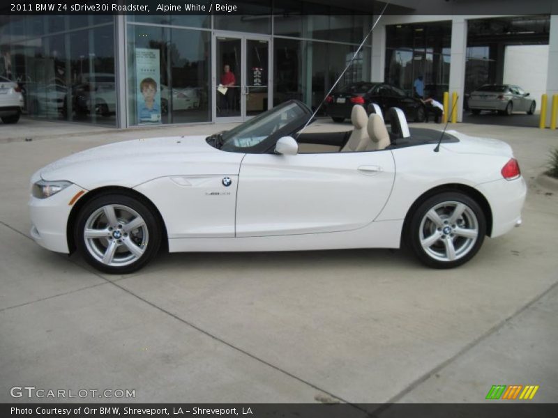 Alpine White / Beige 2011 BMW Z4 sDrive30i Roadster