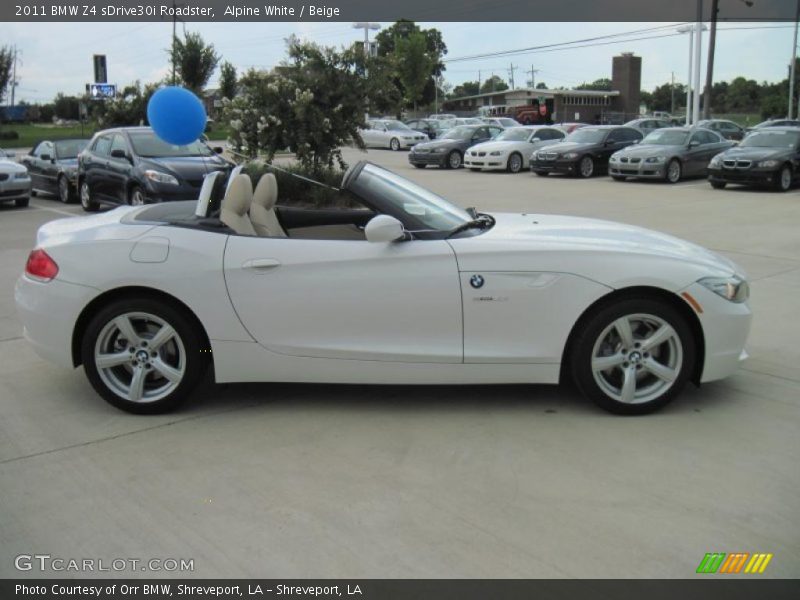 Alpine White / Beige 2011 BMW Z4 sDrive30i Roadster
