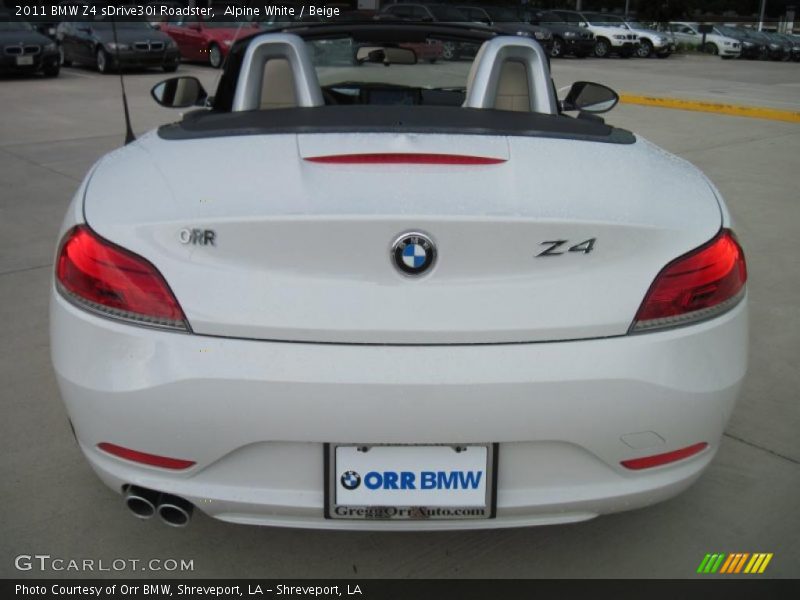 Alpine White / Beige 2011 BMW Z4 sDrive30i Roadster