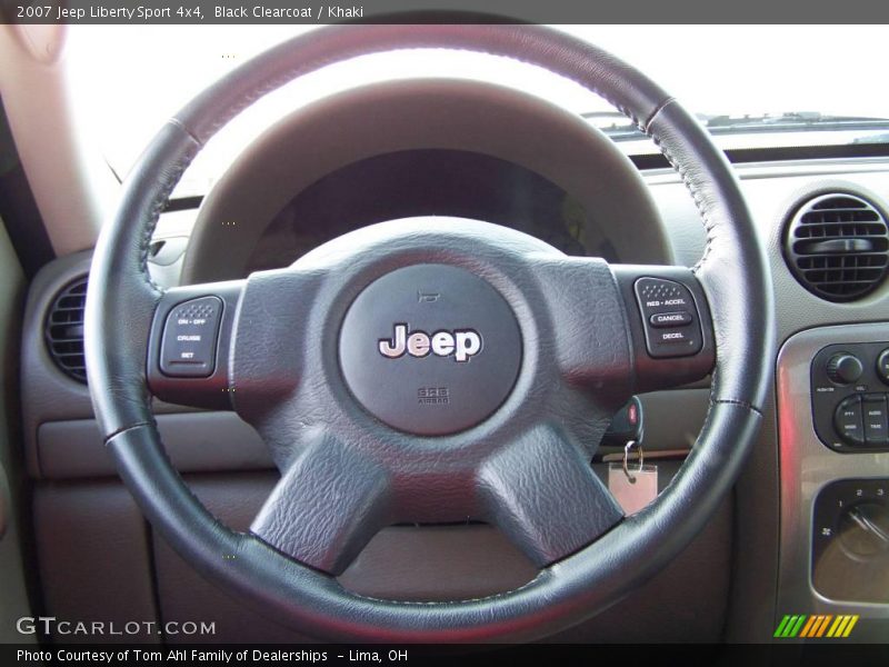 Black Clearcoat / Khaki 2007 Jeep Liberty Sport 4x4