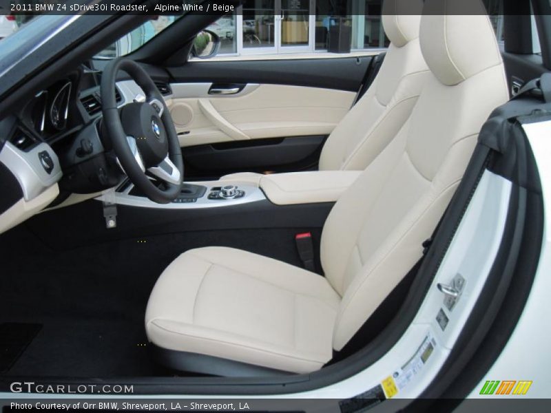 Alpine White / Beige 2011 BMW Z4 sDrive30i Roadster