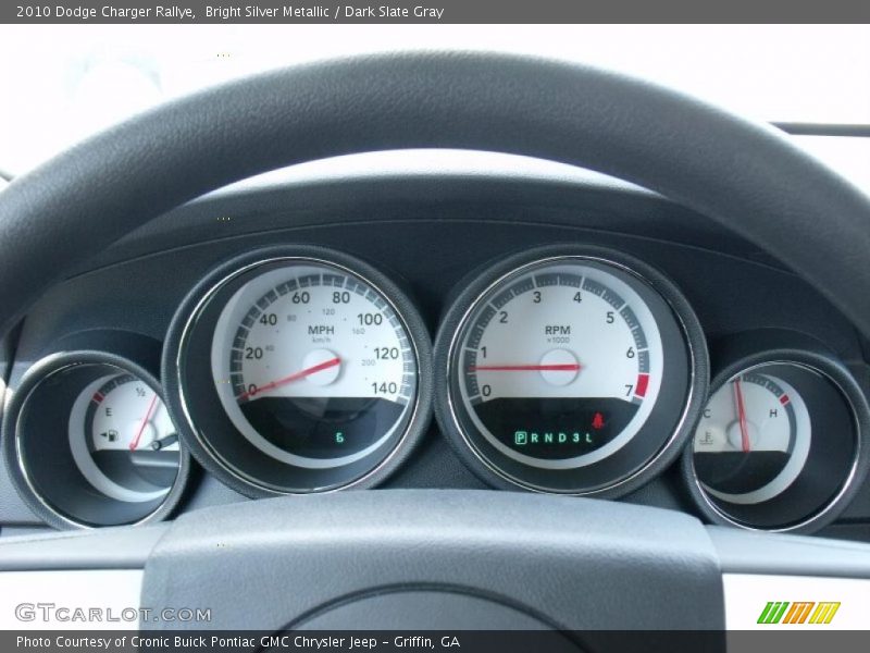 Bright Silver Metallic / Dark Slate Gray 2010 Dodge Charger Rallye