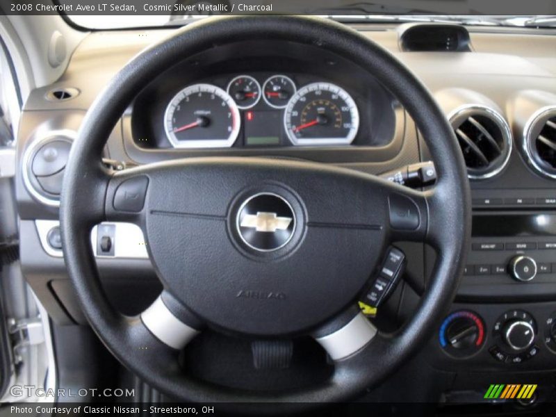 Cosmic Silver Metallic / Charcoal 2008 Chevrolet Aveo LT Sedan