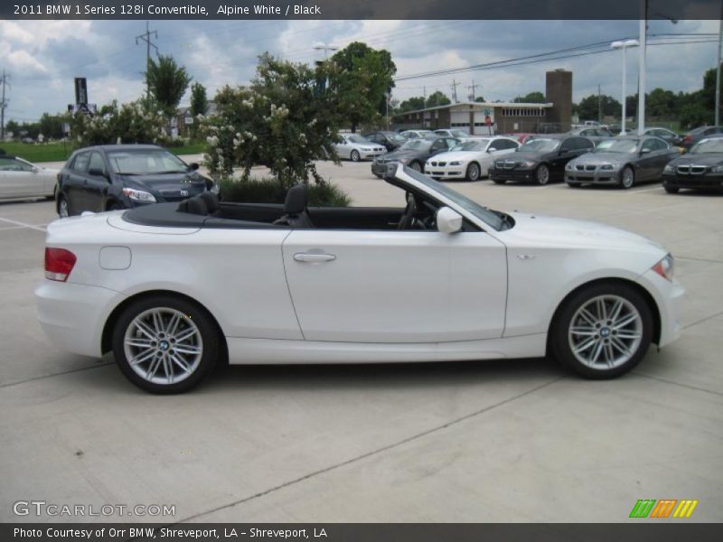 Alpine White / Black 2011 BMW 1 Series 128i Convertible