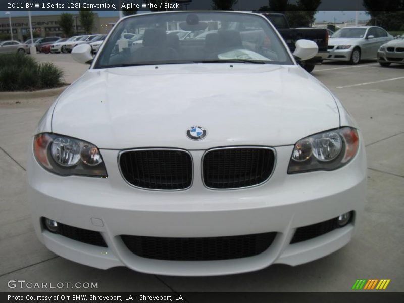 Alpine White / Black 2011 BMW 1 Series 128i Convertible