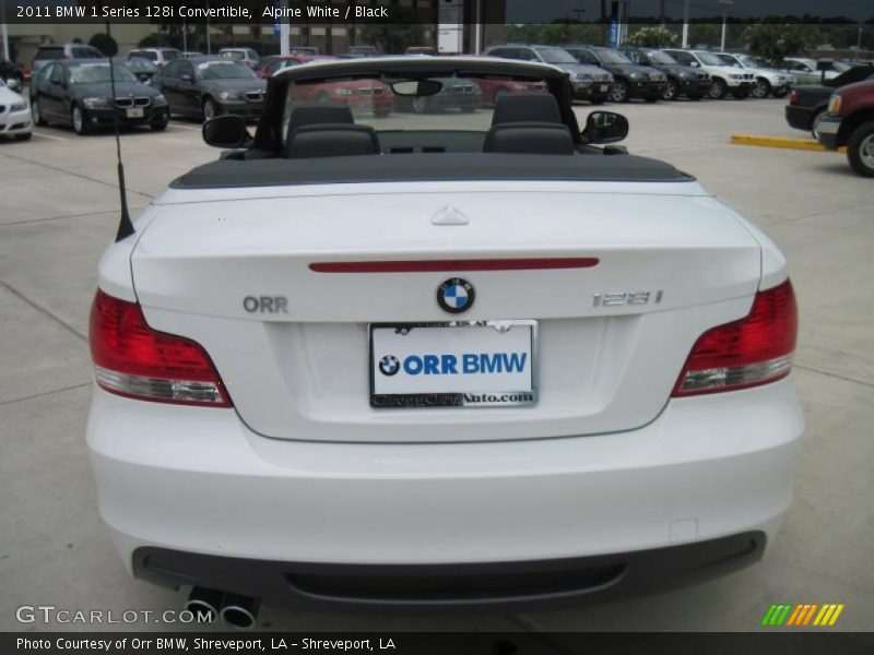 Alpine White / Black 2011 BMW 1 Series 128i Convertible