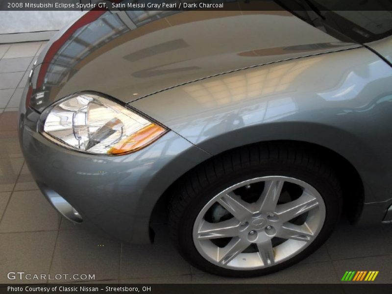 Satin Meisai Gray Pearl / Dark Charcoal 2008 Mitsubishi Eclipse Spyder GT