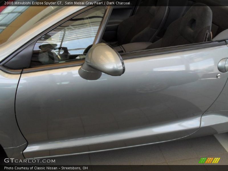 Satin Meisai Gray Pearl / Dark Charcoal 2008 Mitsubishi Eclipse Spyder GT