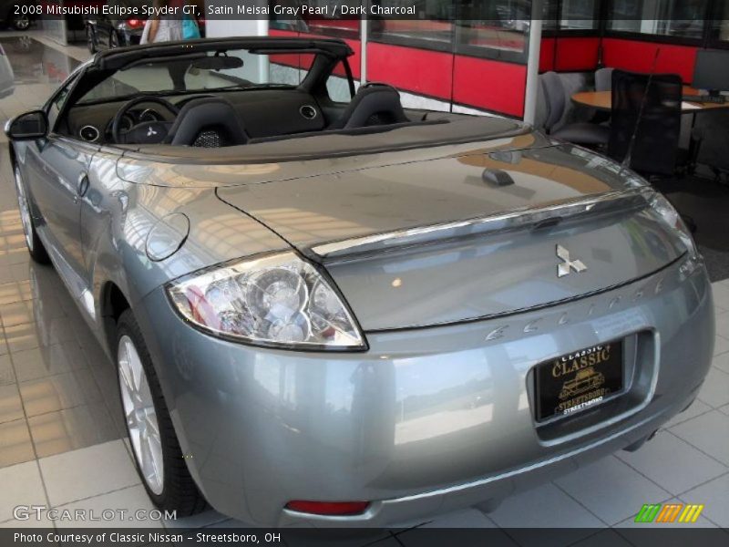 Satin Meisai Gray Pearl / Dark Charcoal 2008 Mitsubishi Eclipse Spyder GT