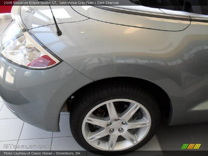 Satin Meisai Gray Pearl / Dark Charcoal 2008 Mitsubishi Eclipse Spyder GT