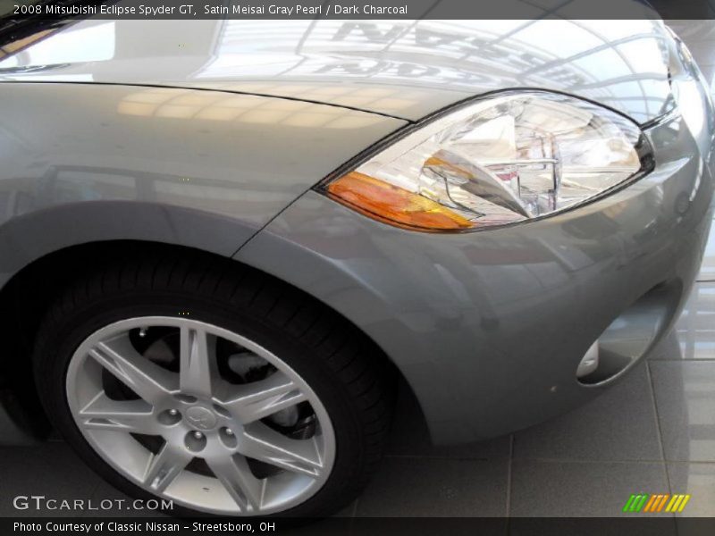 Satin Meisai Gray Pearl / Dark Charcoal 2008 Mitsubishi Eclipse Spyder GT