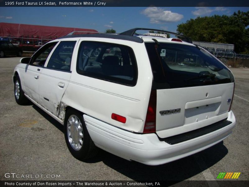 Performance White / Grey 1995 Ford Taurus LX Sedan