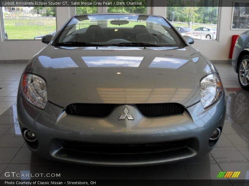 Satin Meisai Gray Pearl / Dark Charcoal 2008 Mitsubishi Eclipse Spyder GT