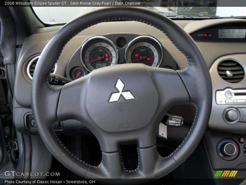 Satin Meisai Gray Pearl / Dark Charcoal 2008 Mitsubishi Eclipse Spyder GT