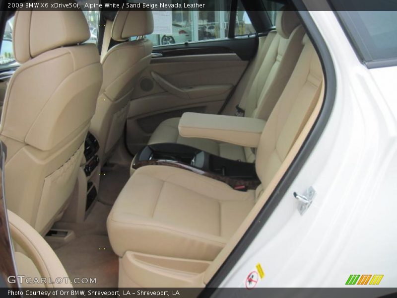 Alpine White / Sand Beige Nevada Leather 2009 BMW X6 xDrive50i
