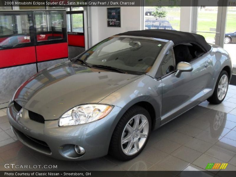 Satin Meisai Gray Pearl / Dark Charcoal 2008 Mitsubishi Eclipse Spyder GT