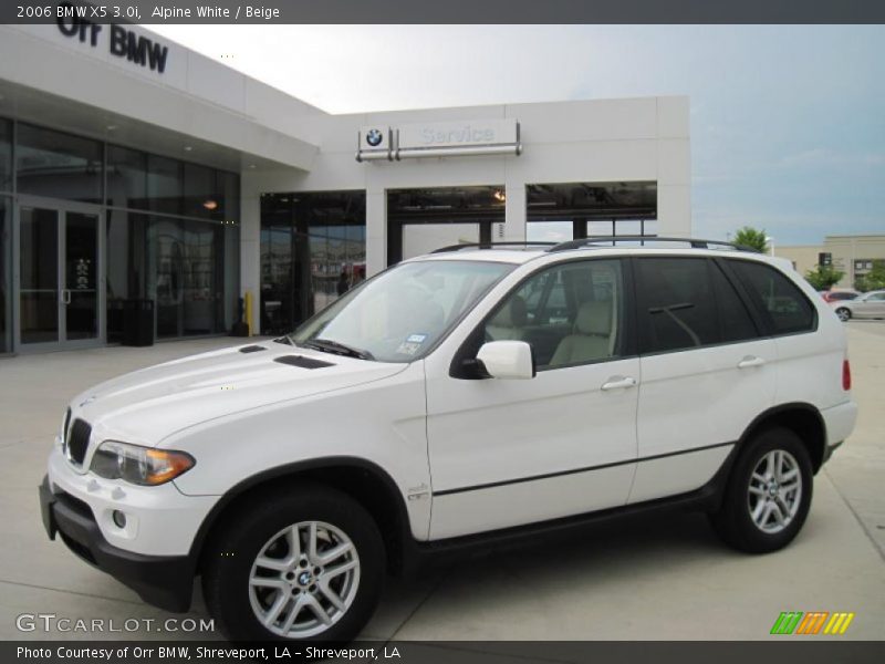 Alpine White / Beige 2006 BMW X5 3.0i