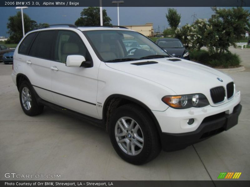 Alpine White / Beige 2006 BMW X5 3.0i