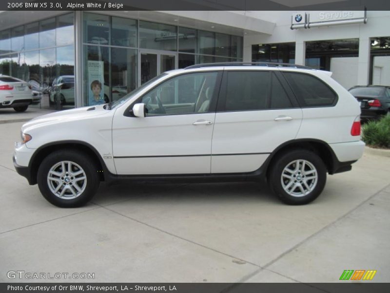 Alpine White / Beige 2006 BMW X5 3.0i