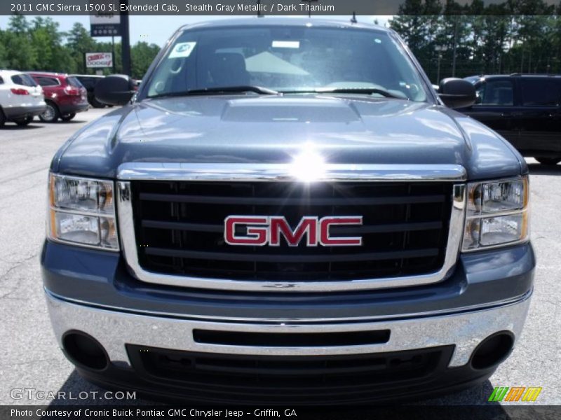 Stealth Gray Metallic / Dark Titanium 2011 GMC Sierra 1500 SL Extended Cab