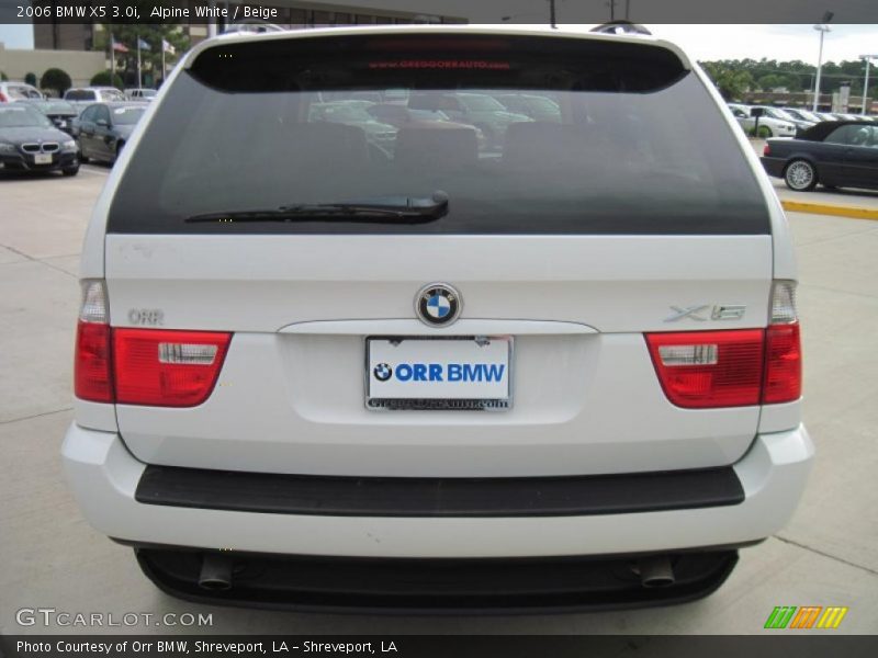 Alpine White / Beige 2006 BMW X5 3.0i