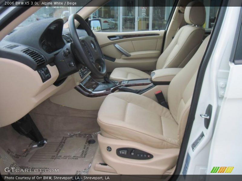 Alpine White / Beige 2006 BMW X5 3.0i