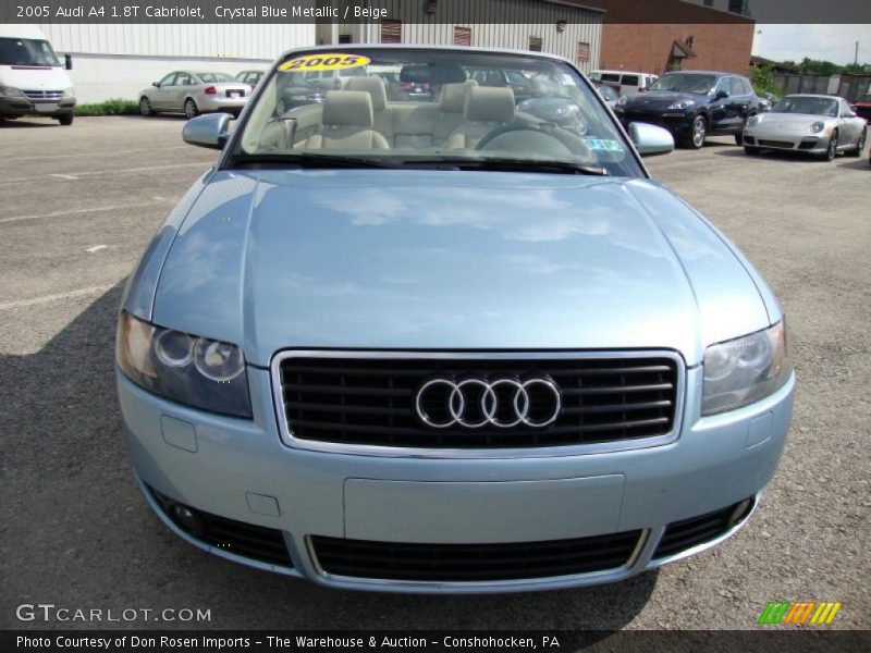 Crystal Blue Metallic / Beige 2005 Audi A4 1.8T Cabriolet