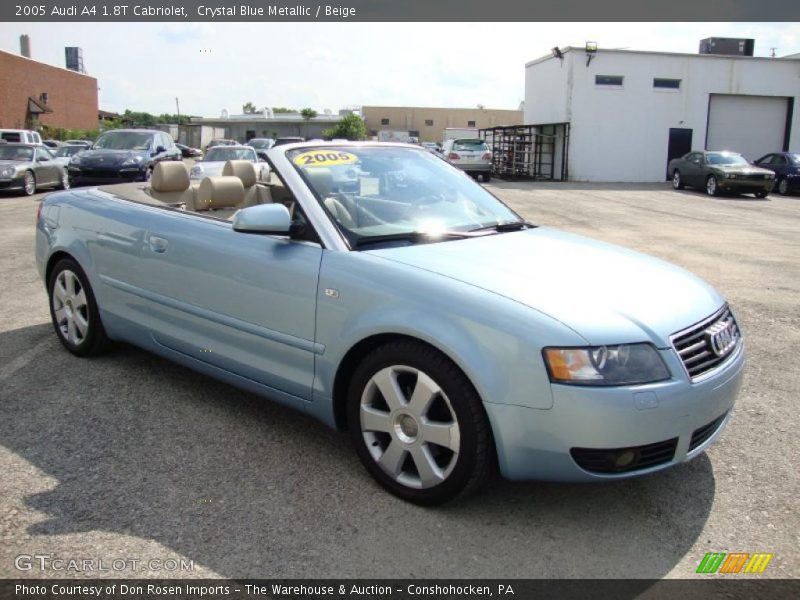 Crystal Blue Metallic / Beige 2005 Audi A4 1.8T Cabriolet