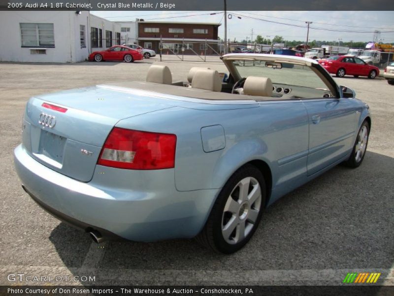 Crystal Blue Metallic / Beige 2005 Audi A4 1.8T Cabriolet