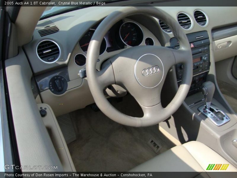 Crystal Blue Metallic / Beige 2005 Audi A4 1.8T Cabriolet