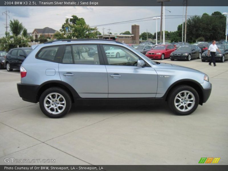 Titanium Silver Metallic / Sand Beige 2004 BMW X3 2.5i
