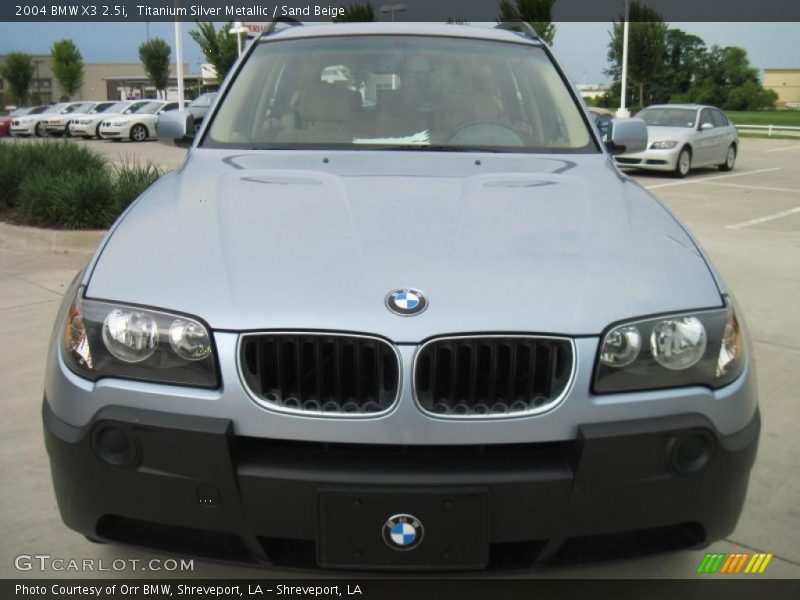 Titanium Silver Metallic / Sand Beige 2004 BMW X3 2.5i