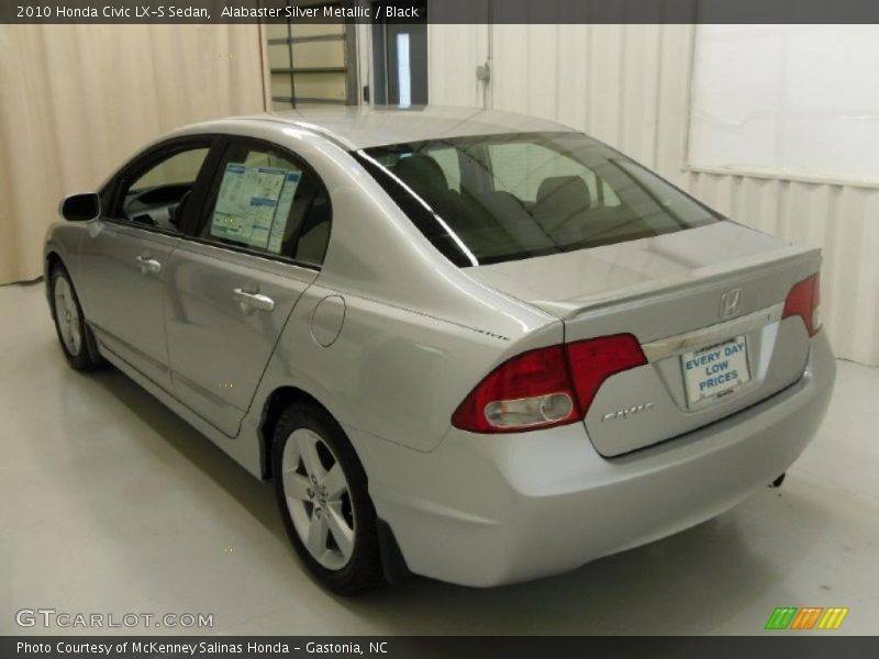Alabaster Silver Metallic / Black 2010 Honda Civic LX-S Sedan