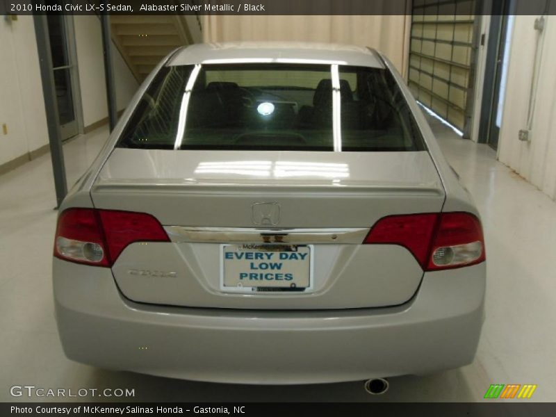 Alabaster Silver Metallic / Black 2010 Honda Civic LX-S Sedan