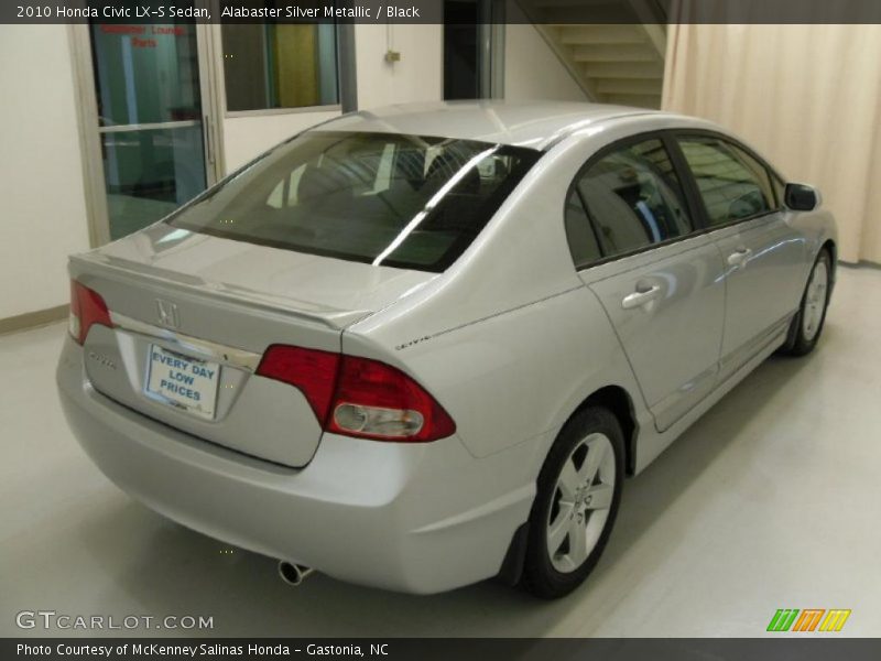 Alabaster Silver Metallic / Black 2010 Honda Civic LX-S Sedan