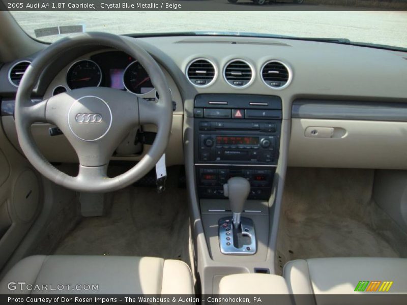 Crystal Blue Metallic / Beige 2005 Audi A4 1.8T Cabriolet