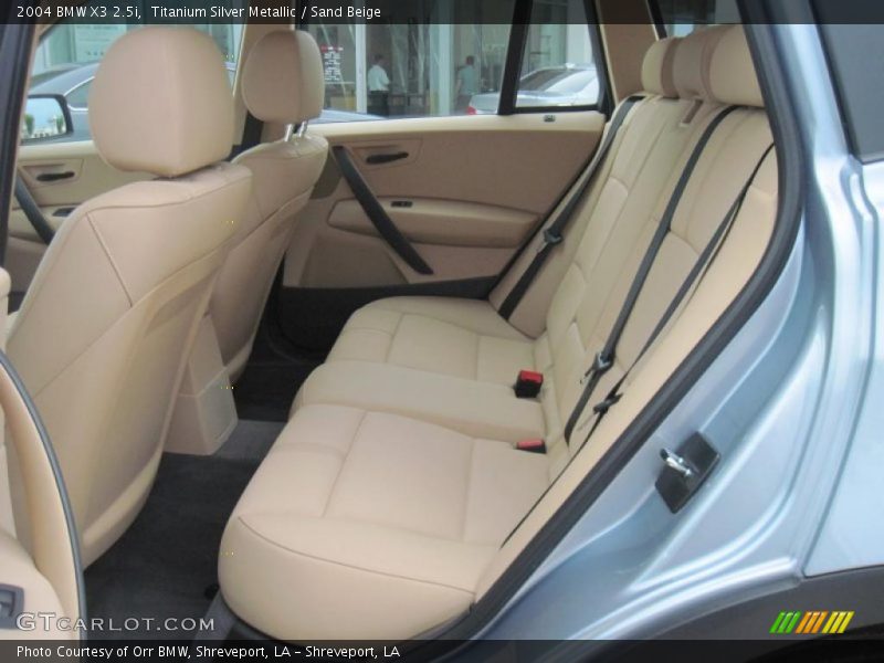 Titanium Silver Metallic / Sand Beige 2004 BMW X3 2.5i
