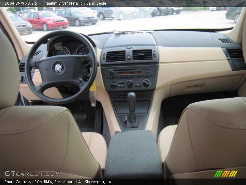 Titanium Silver Metallic / Sand Beige 2004 BMW X3 2.5i