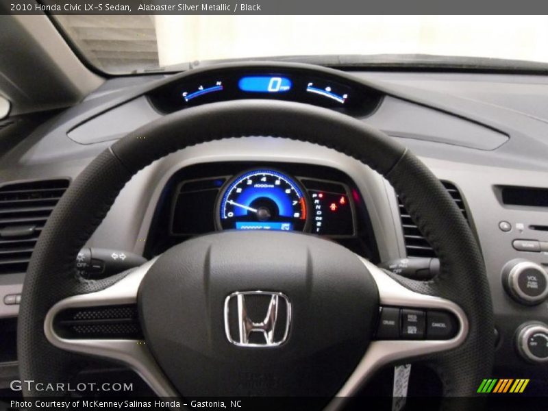 Alabaster Silver Metallic / Black 2010 Honda Civic LX-S Sedan