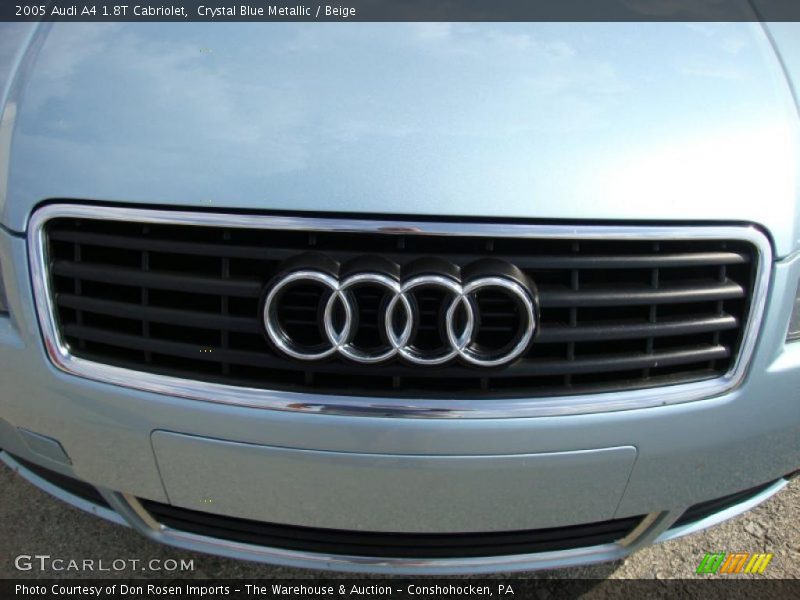 Crystal Blue Metallic / Beige 2005 Audi A4 1.8T Cabriolet