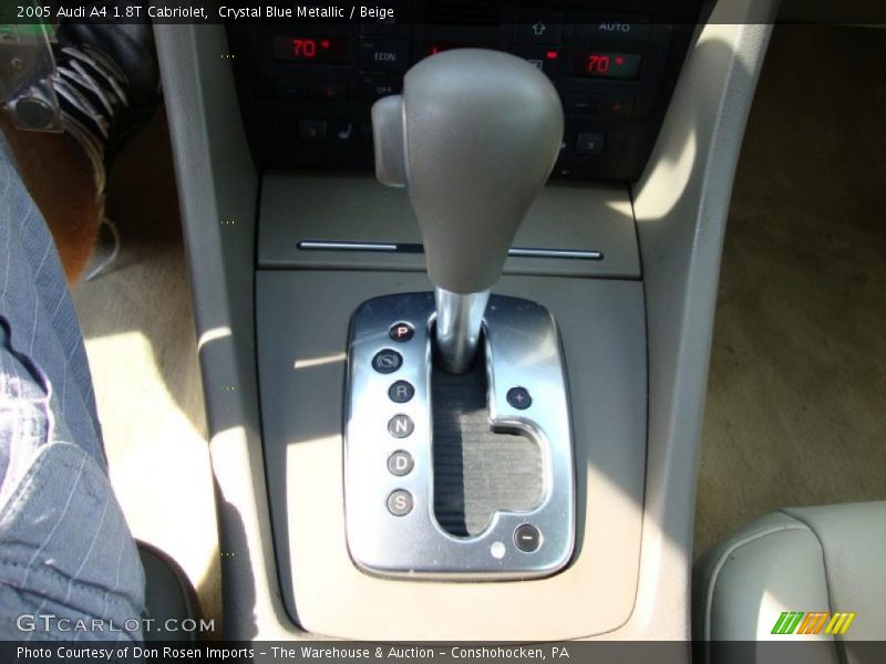 Crystal Blue Metallic / Beige 2005 Audi A4 1.8T Cabriolet