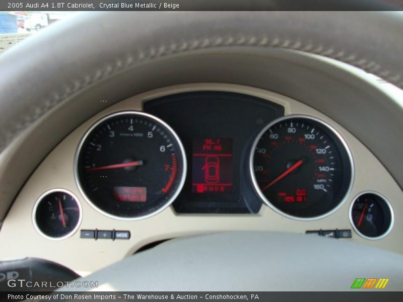 Crystal Blue Metallic / Beige 2005 Audi A4 1.8T Cabriolet