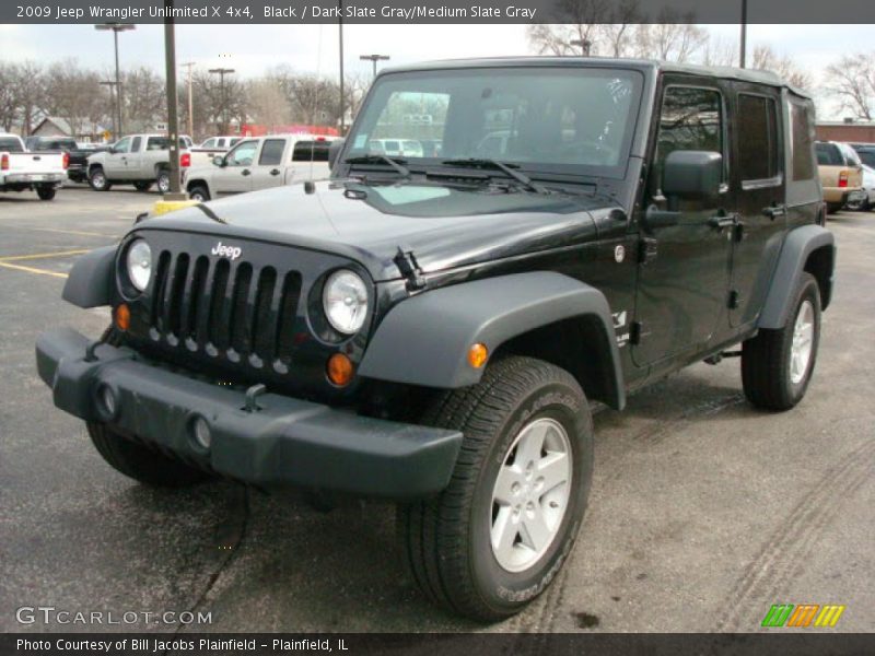 Black / Dark Slate Gray/Medium Slate Gray 2009 Jeep Wrangler Unlimited X 4x4